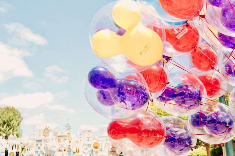 Disneyland Park with mickey Balloons