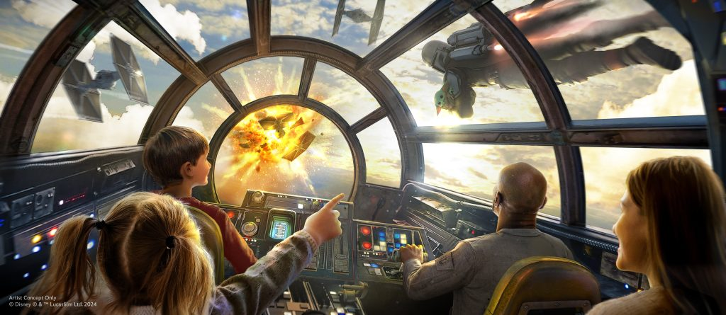 millennium falcon and grogu