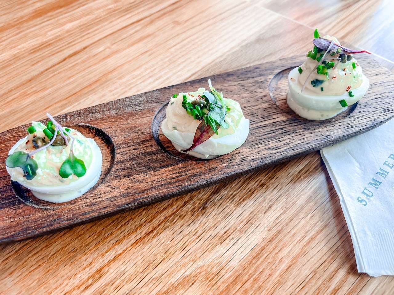 Potato Salad Deviled Eggs