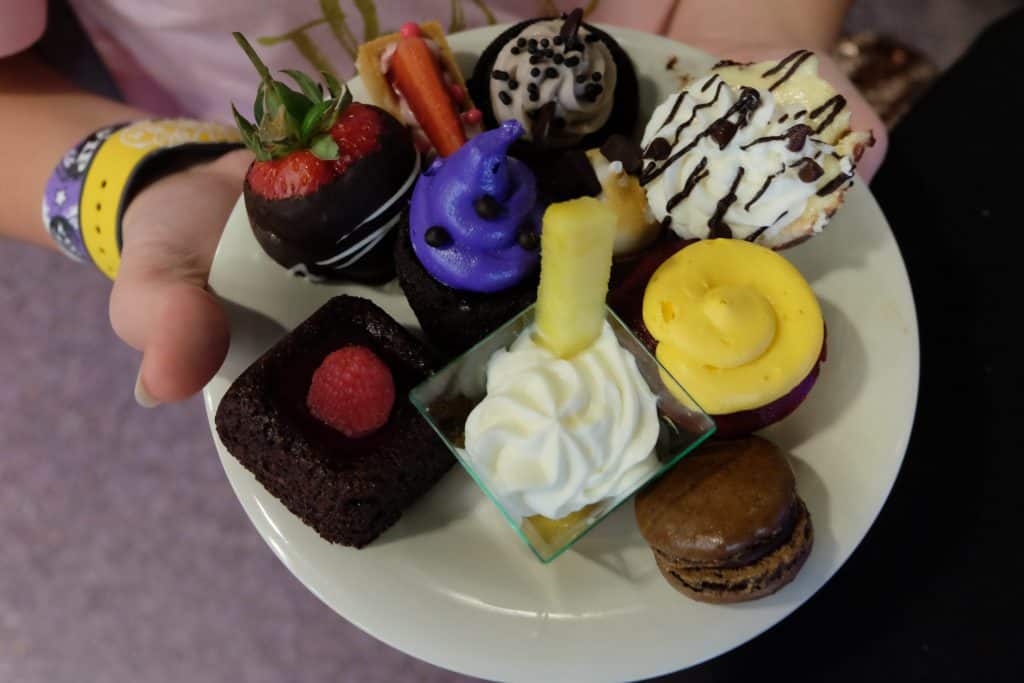 tomorrowland terrace dessert party menu